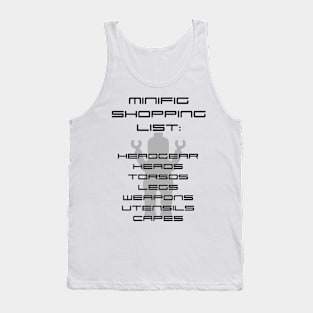 Minifig Shopping List Tank Top